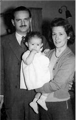 Juan Carlos Casariego con su mujer e hija