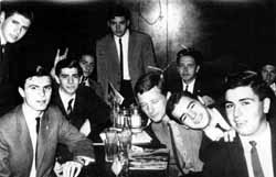 Con companeros del colegio, 1961