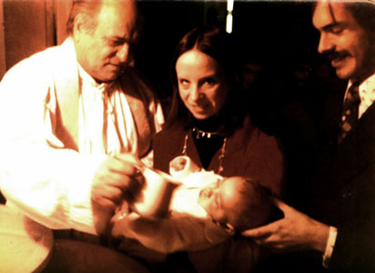 Alberto Vendrell en el bautismo de su ahijado
