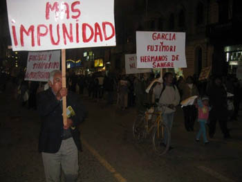 Marcha en Huancayo contra el Indulto a Fujimori - 12 marzo 2009