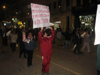 Marcha en Huancayo contra el Indulto a Fujimori - 12 marzo 2009